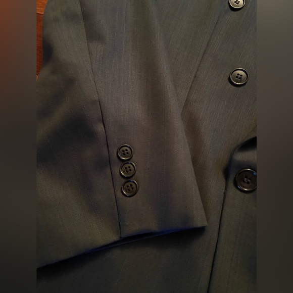 Tip Top Tailors Club International 100% wool double breasted suit jacket. Sz 40R - Picture 5 of 12